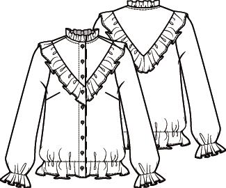 Knipmode 2101-21 blouse