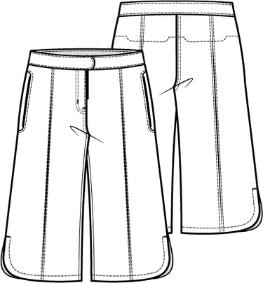 Knipmode 1022 - 22 - Bermuda modeltekening