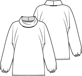 Knipmode 2111-15 top