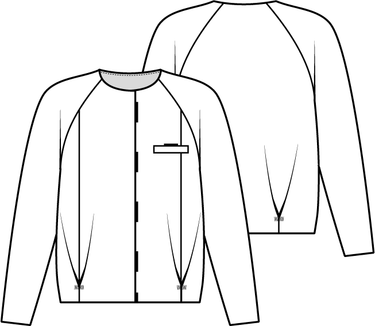 Knipmode 1122 - 02 - Jasje modeltekening