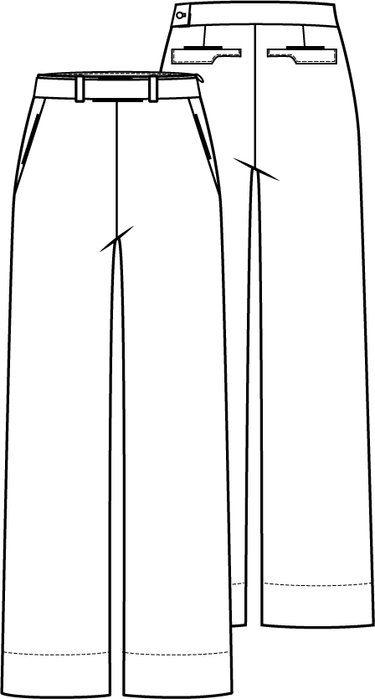 Knipmode 1122 - 15 - Broek modeltekening