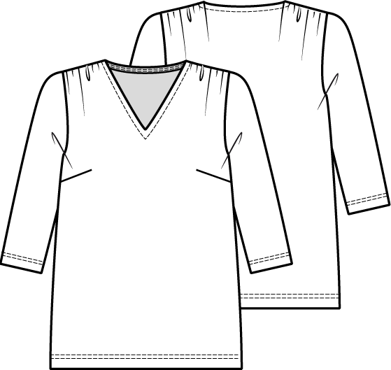Knipmode 1122 - 20 - T-shirt modeltekening