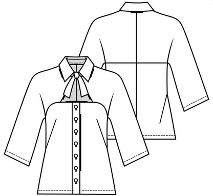 Knipmode 1908-12 blouse