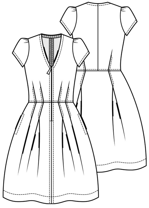 Knipmode 1908-06 jurk