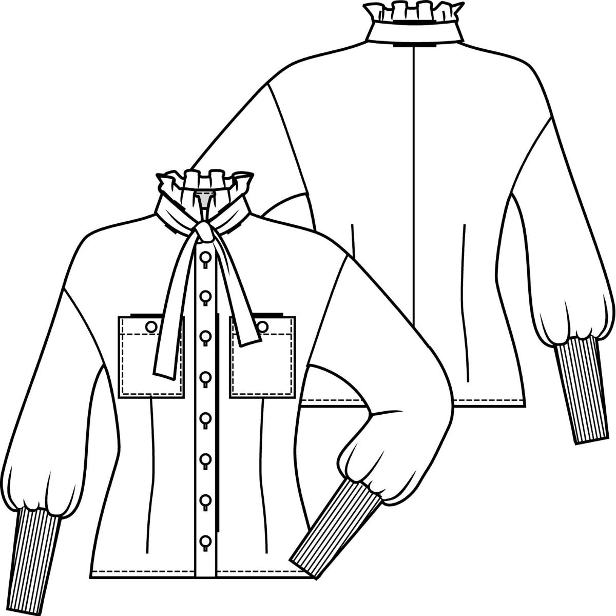 Knipmode 1909-02 blouse