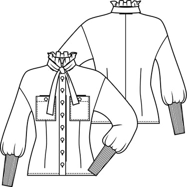 Knipmode 1909-02 blouse
