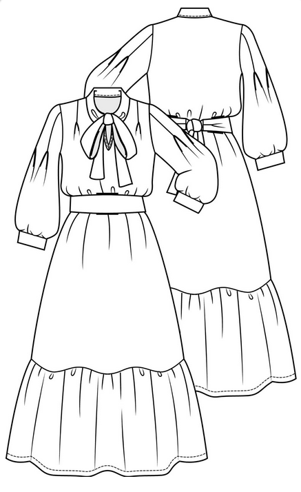 Knipmode 1910-19 jurk