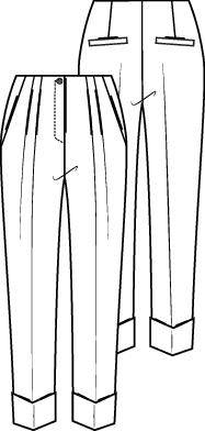 Knipmode 1910-08 broek