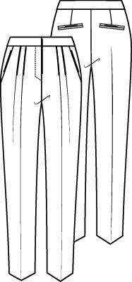 Knipmode 1910-07 broek