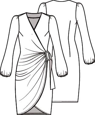 Knipmode 2102-05 jurk