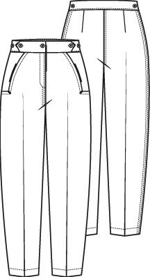 Knipmode 2202-09 broek