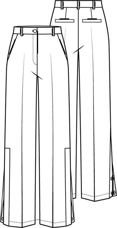 Knipmode 0223 - 11 - Broek modeltekening