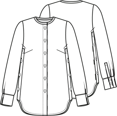Knipmode 0223 - 18 - Blouse modeltekening