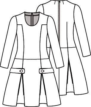 Knipmode 2103-18 jurk