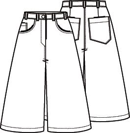 Knipmode 2101-09 broekrok