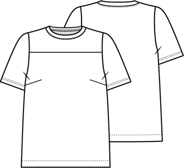 Knipmode 0323 - 20 Top - Modeltekening