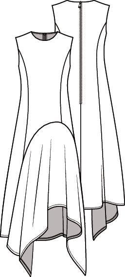Knipmode 2104-11 jurk