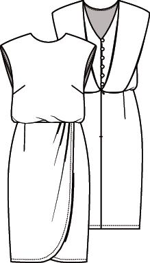 Knipmode 2104-15 jurk