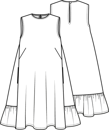 Knipmode 0423 - 14 - Jurk - Model
