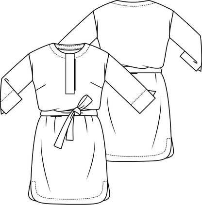 Knipmode 1805-11 jurk