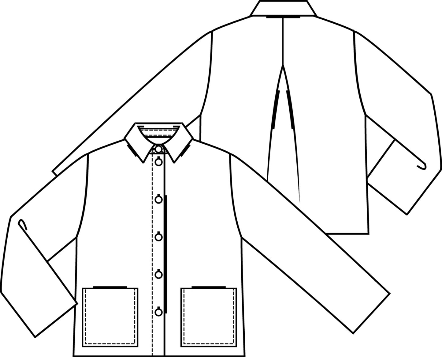 Knipmode 1805-14 blousejasje
