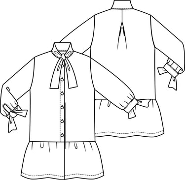 Knipmode 1805-16 tuniekblouse