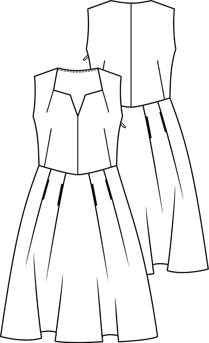 Knipmode 1805-06 jurk