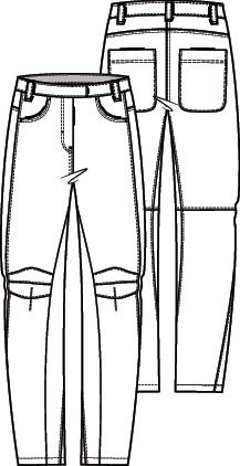 Knipmode 2105-13 broek