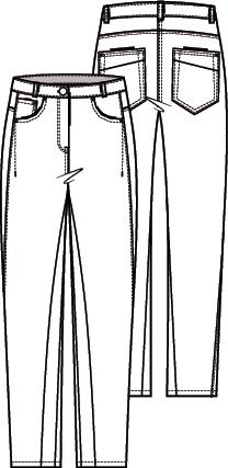 Knipmode 2105-14 broek