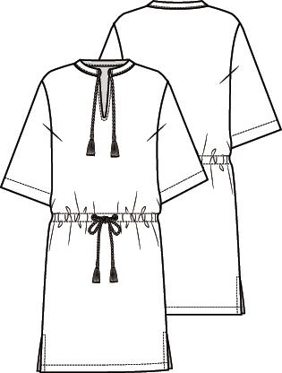 Knipmode 2105-16 jurk