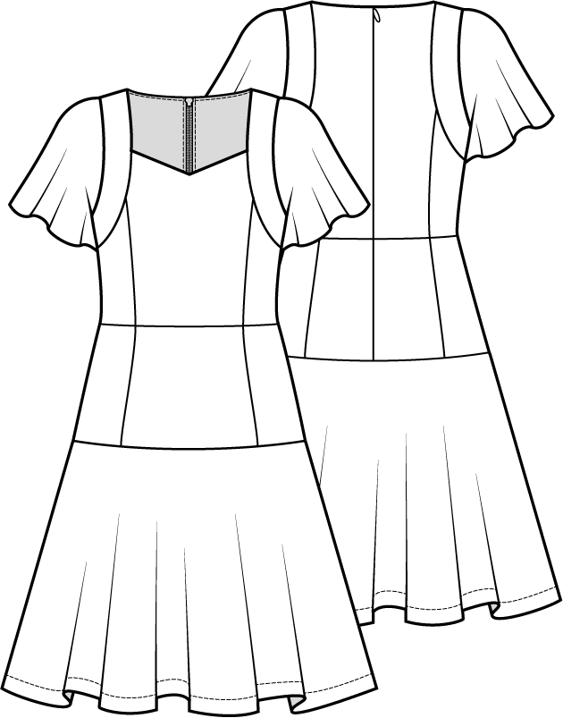 Knipmode 2205-06 jurk – - Main Image