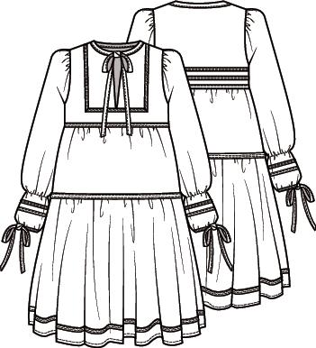 Knipmode 2106-17 jurk