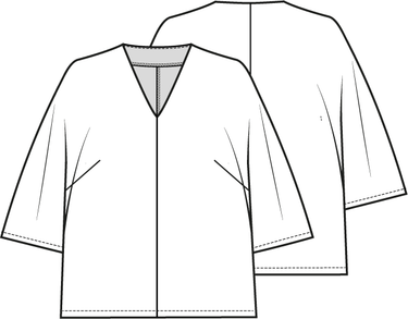 Knipmode 2306-09 top