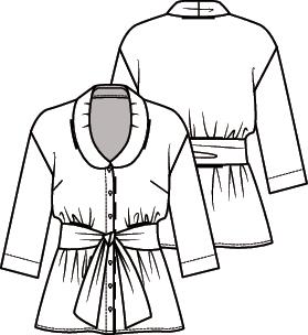 Knipmode 2007-07 blouse