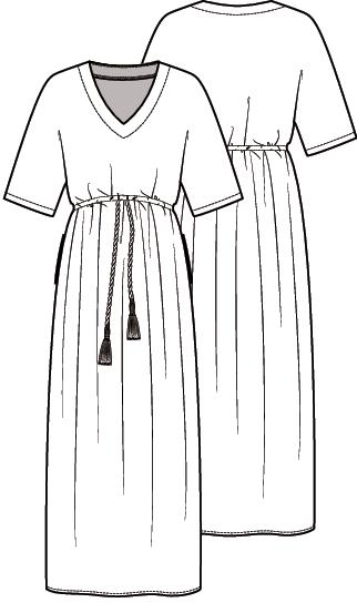 Knipmode 2007-10 maxi jurk