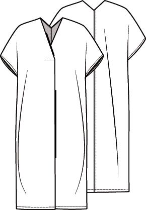 Knipmode 2107-02 kaftan
