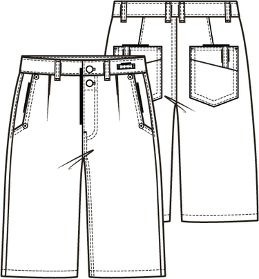 Knipmode 2307 - 01 - Short model