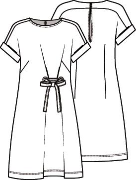 Knipmode 2108-10 jurk