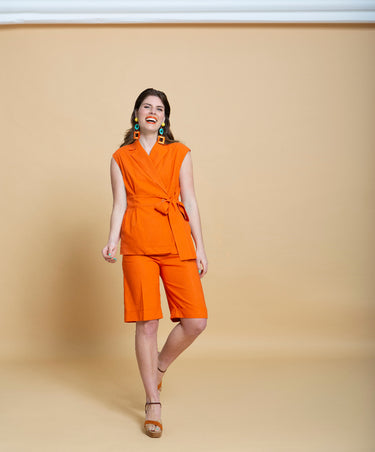 Knipmode 2108-16 mouwloos colbert