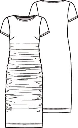 Knipmode 2109-13 jurk