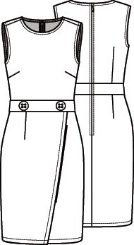 Knipmode 2109-21 jurk