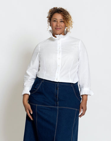 Knipmode 0922 - 17 - Blouse plusmaat voorkant