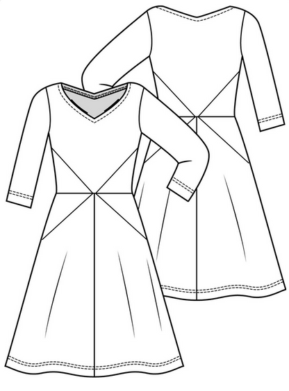 Knipmode 1911-02 jurk